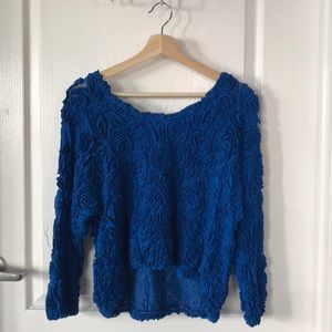 American Apparel Detailed Mesh Top